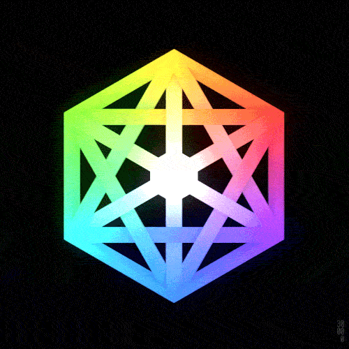 Hexagone coloré