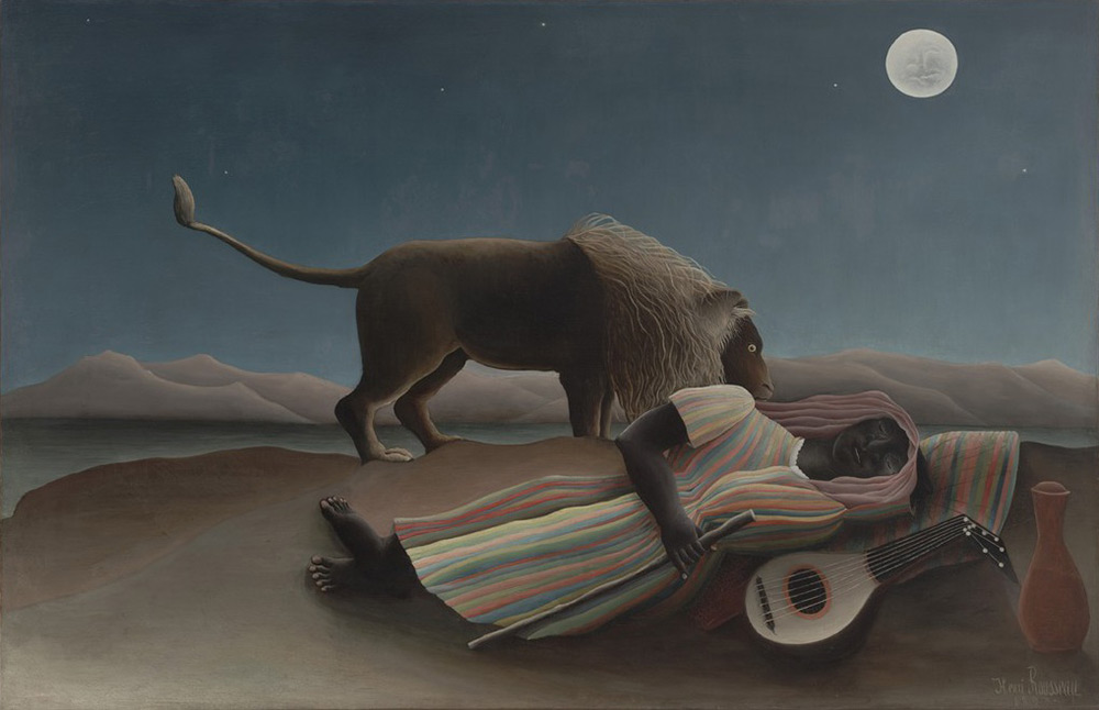 Douanier Rousseau : La bohémienne endormie, 1897