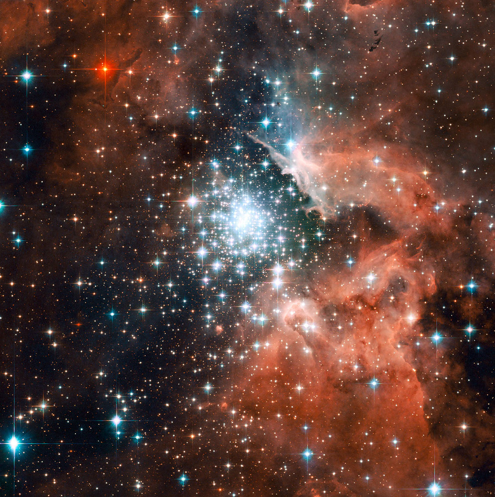 Hubble : Amas d'étoiles NGC 3603