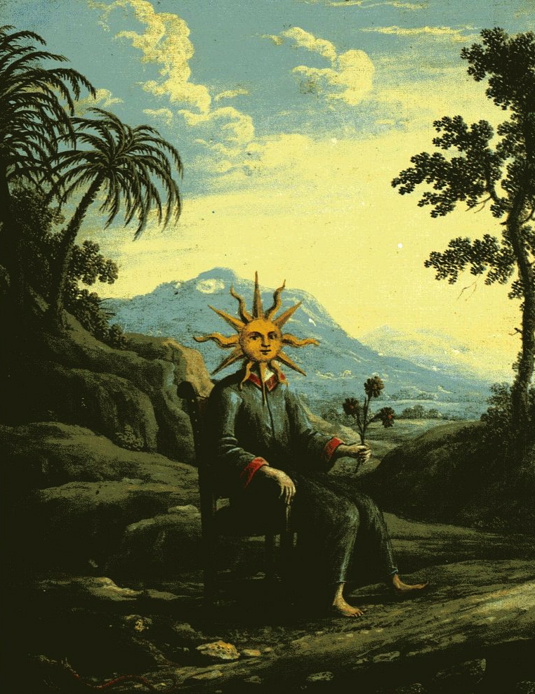 L'alchimiste qui a atteint l'illumination. Zoroastre Clavis Artis, MS Verginelli Rota. 1737