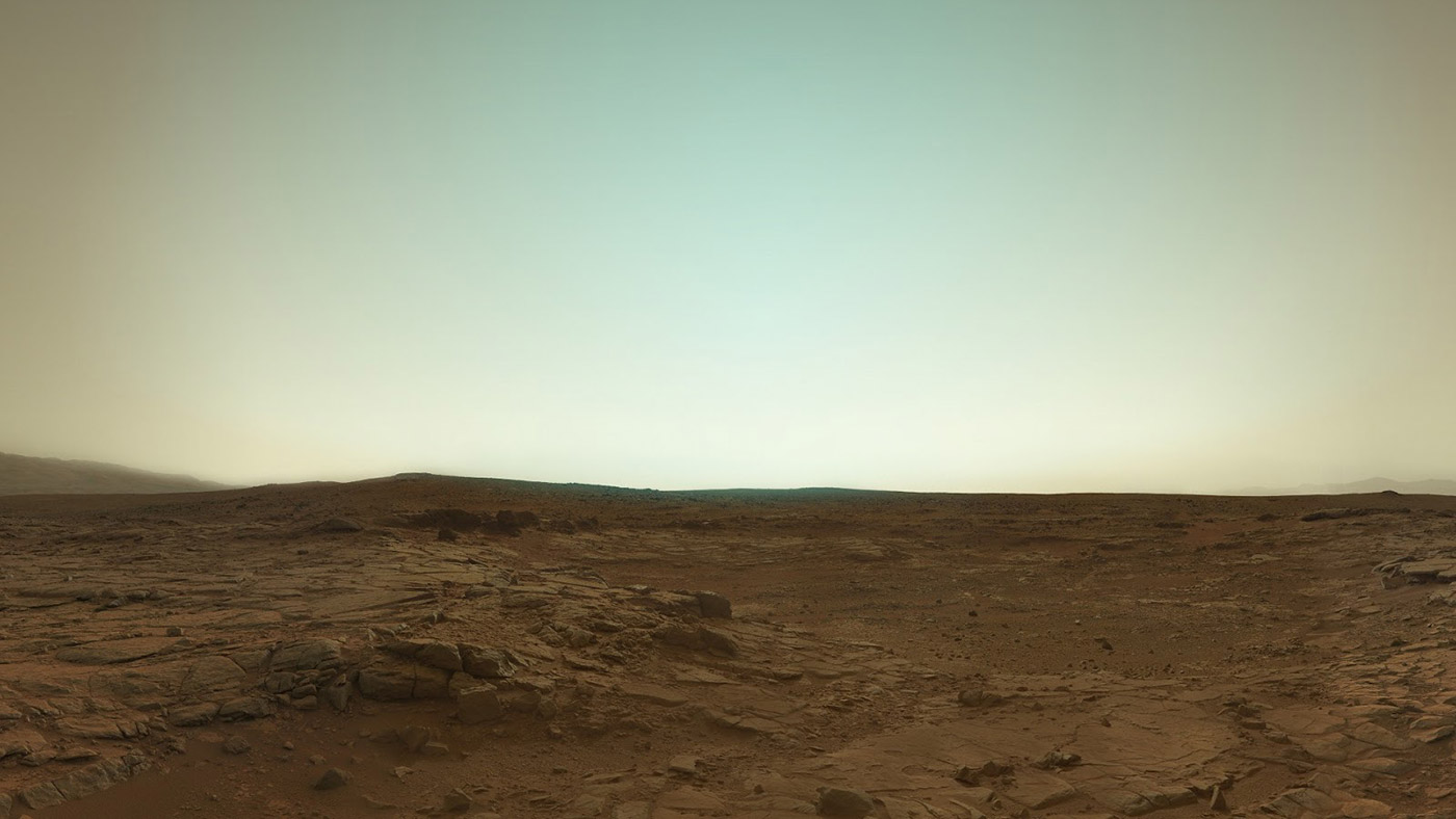 Mars par l'astromobile Curiosity