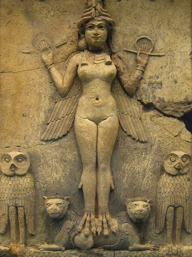 Reine de la Nuit. Mésopotamie (Sud Irak). Entre 1800 et 1750 av JC