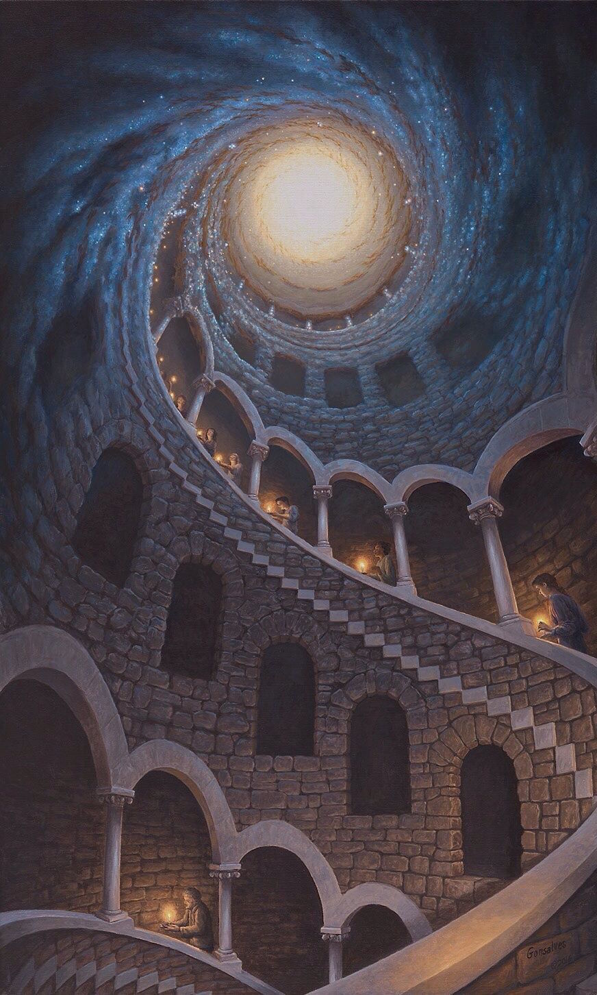 Rob Gonsalves : Narrative Optical Illusions 02