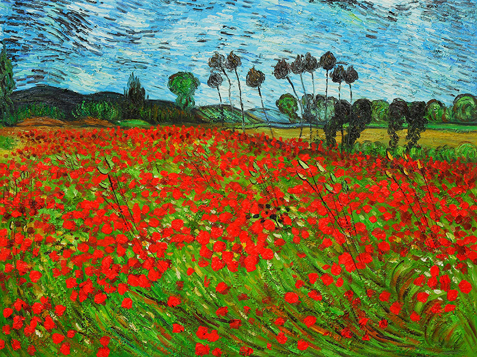 Van Gogh : Champ de coquelicots